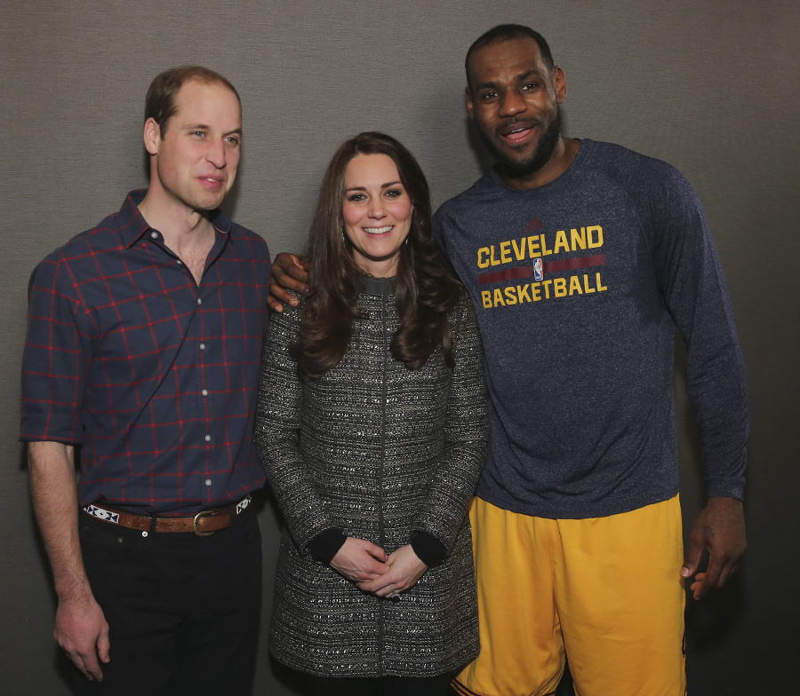 William, Kate a basketbalista