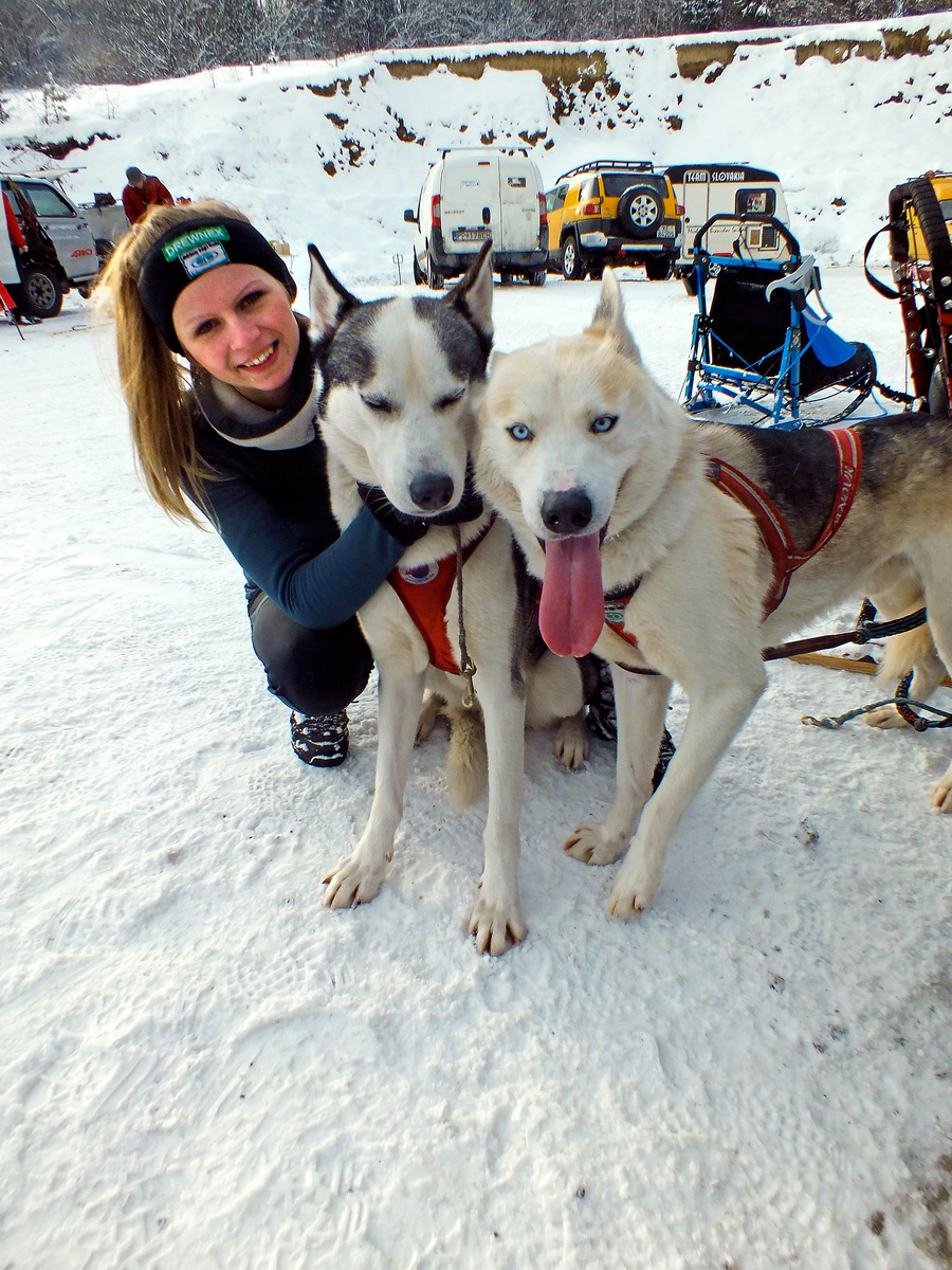 Alicia Kubiczek s huskymi