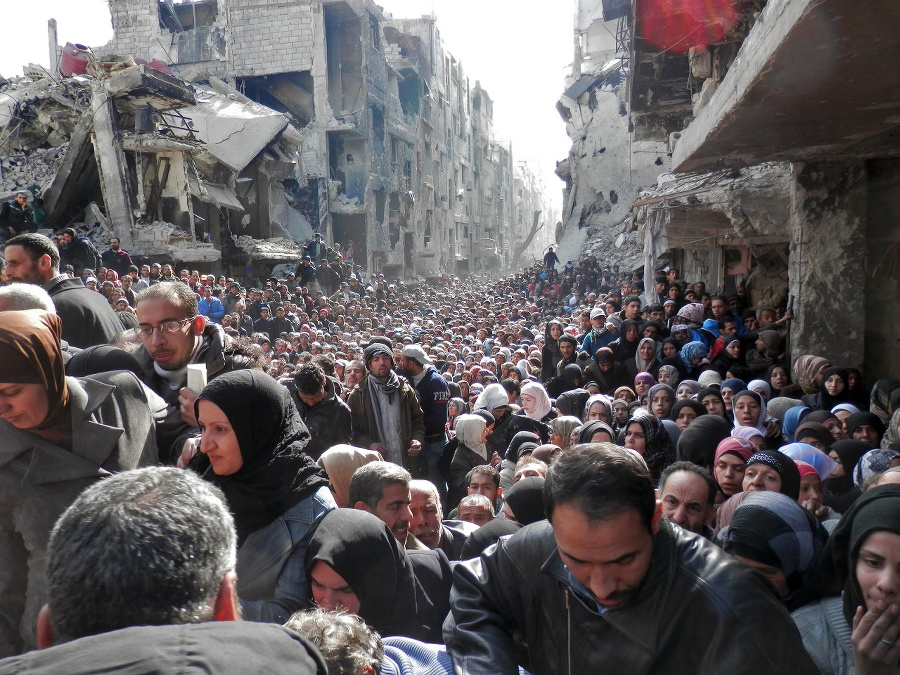 Utečenecký tábor v Yarmouku: