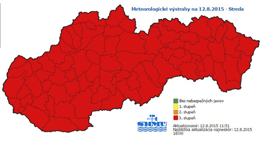 Najvyššie varovanie pred horúčavami!