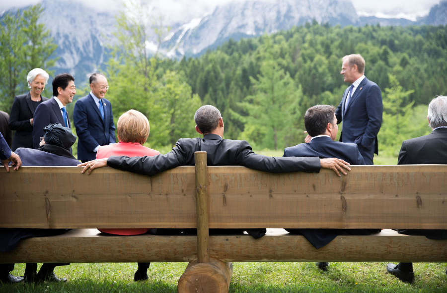 Účastníci summitu G-7 v