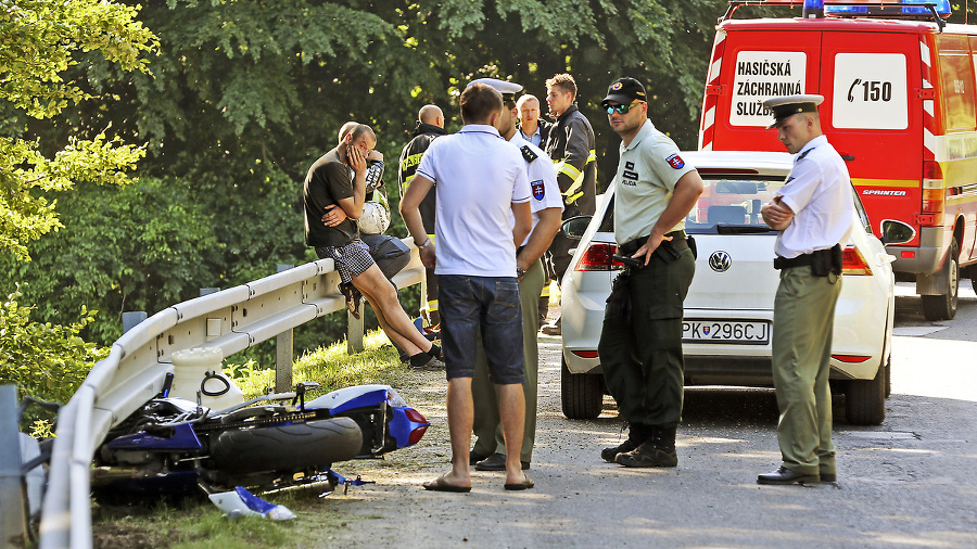 Polícia na mieste nehody