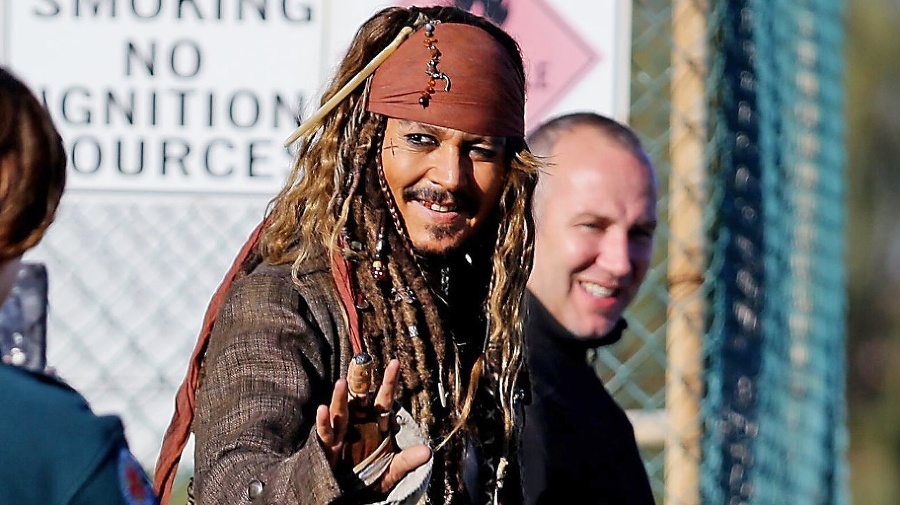 Filmový Jack Sparrow nakrúca
