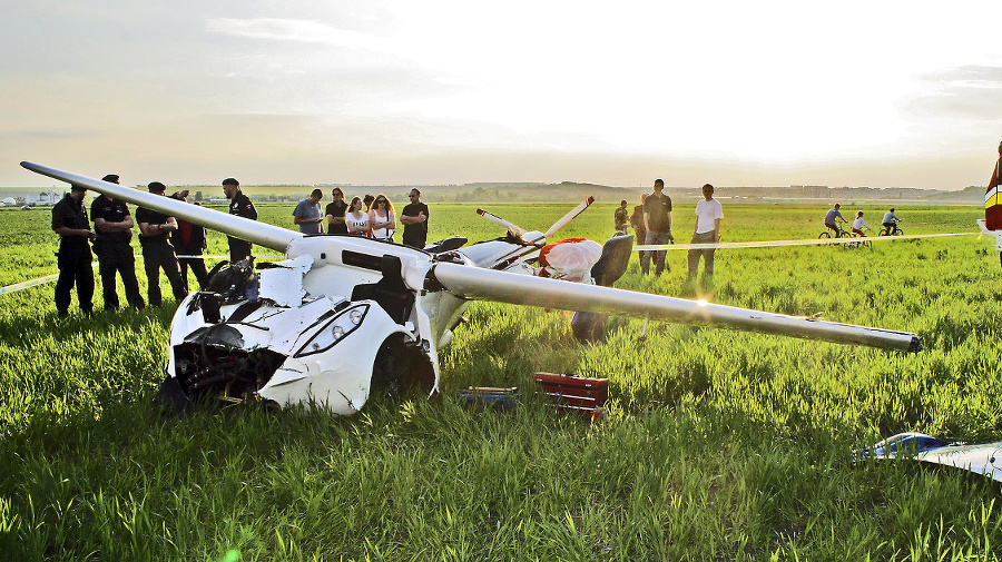 Aeromobil spadol z výšky