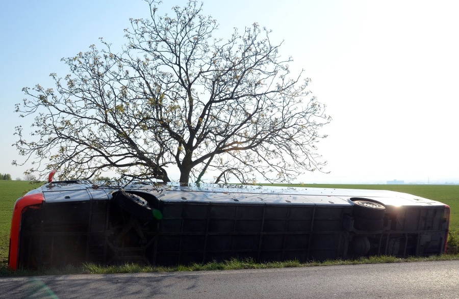 Autobus zišiel z cesty,