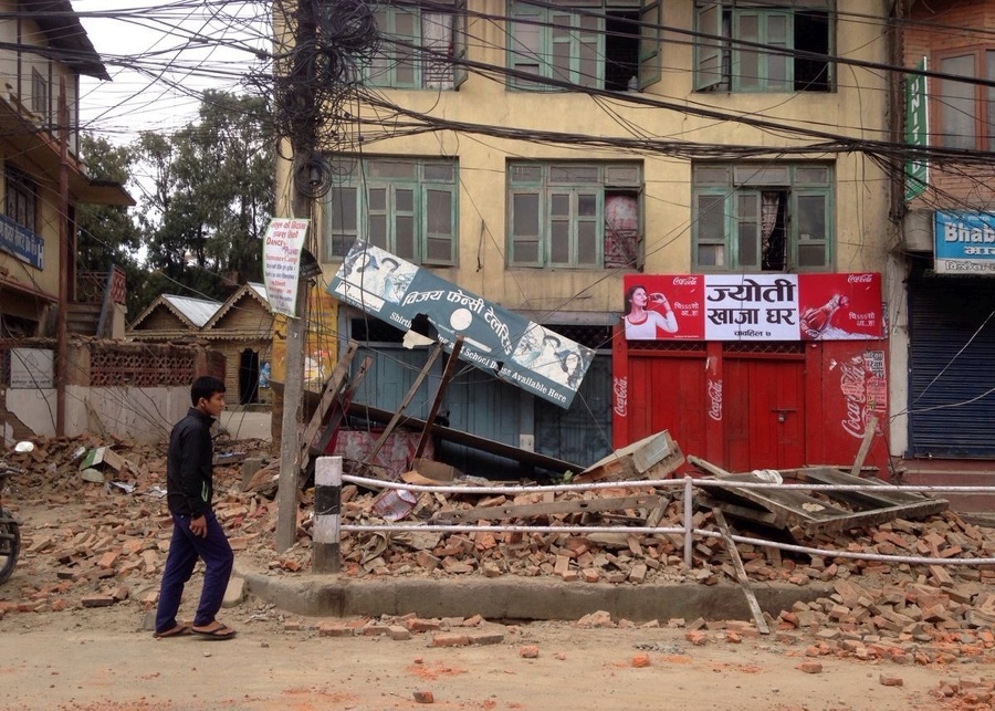 Káthmandu je zničené.