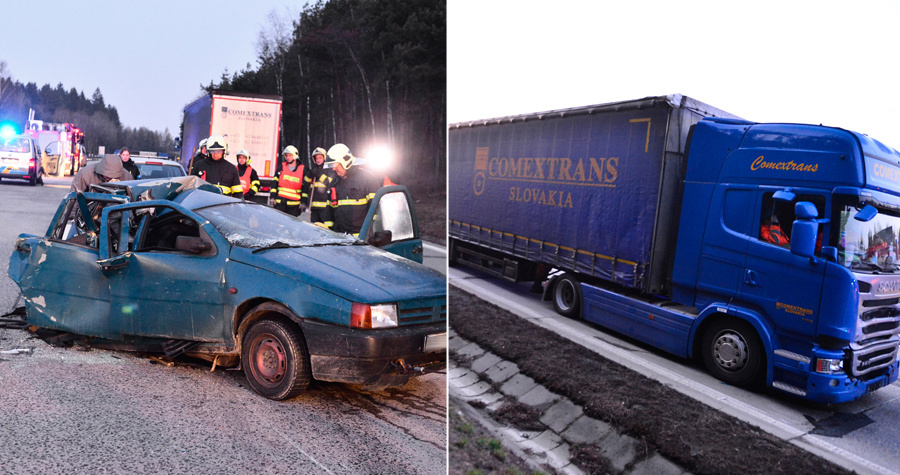 Nákladiak zmietol slovenské auto