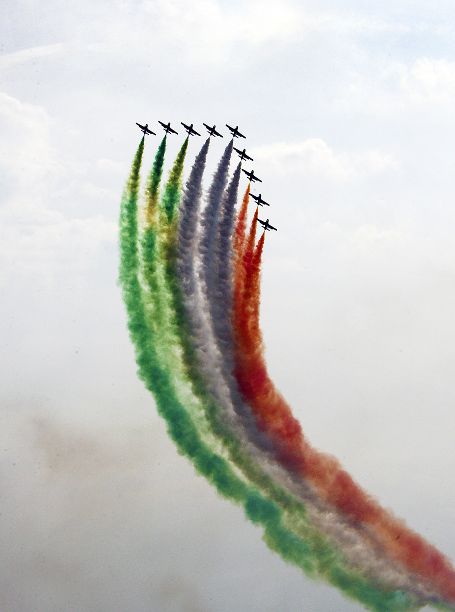 Frecce Tricolori (Trojfarebné šípy).