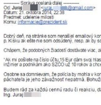 Mail dokazuje, že Juraj