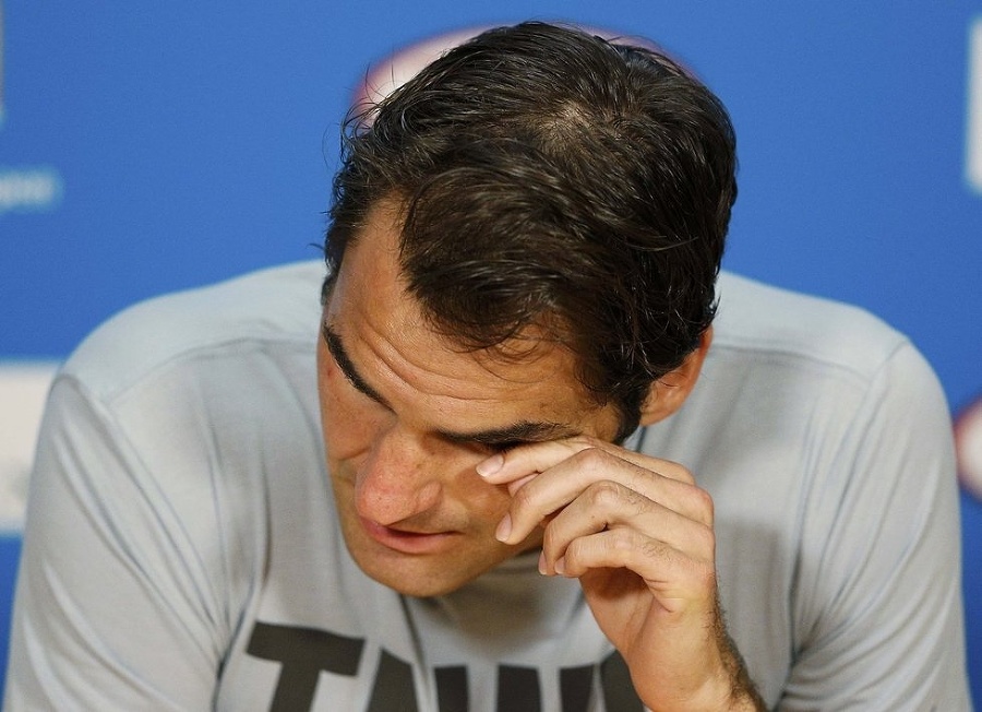 Roger Federer mal po