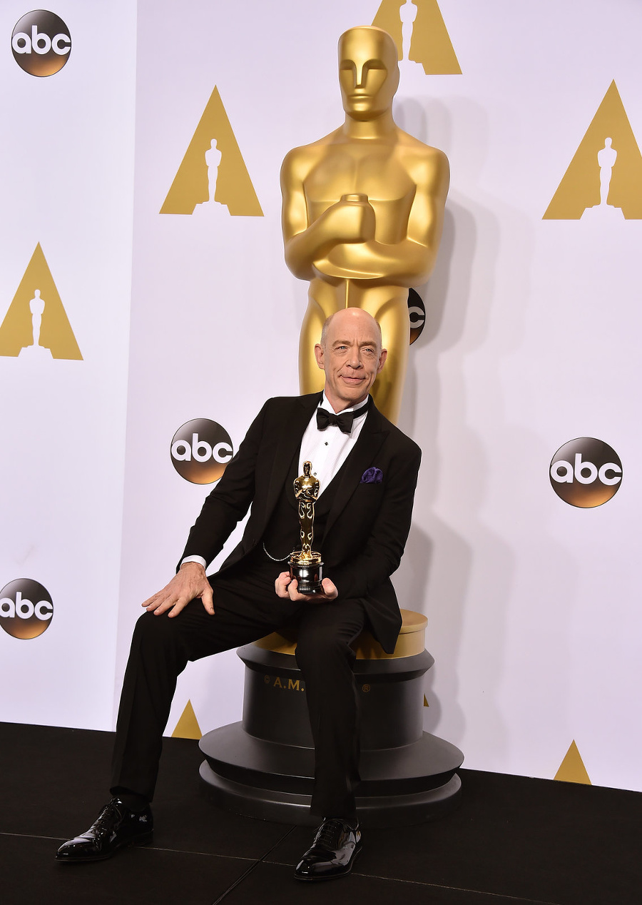 60-ročný herec J.K. Simmons dostal svojho prvého Oscara za postavu jazzového inštruktora vo filme Whiplash.