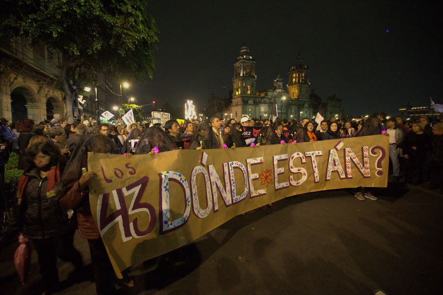 Protesty v Mexiku.