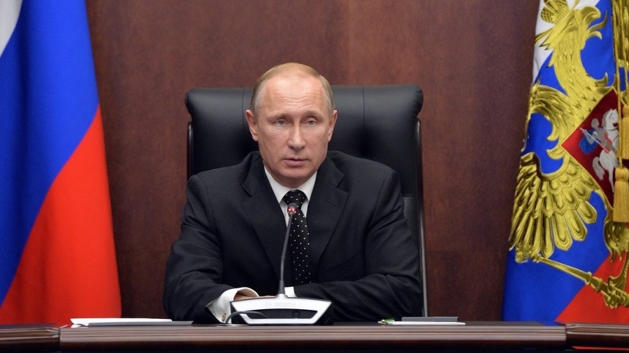 Vladimir Putin v Moskve