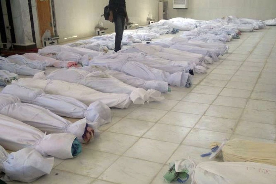 Pri masakre v sýrskom
