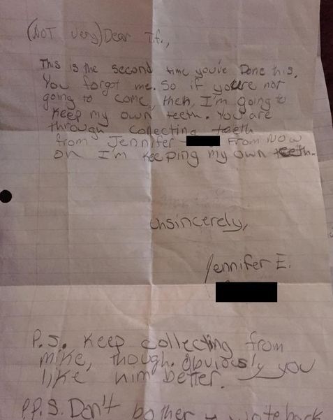 Dievčatko napísalo rozčúlený dopis