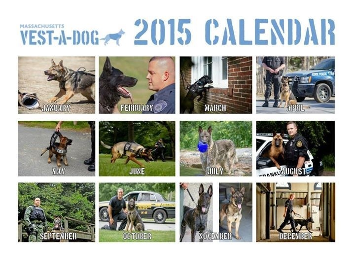 Kalendár policajných psíkov.