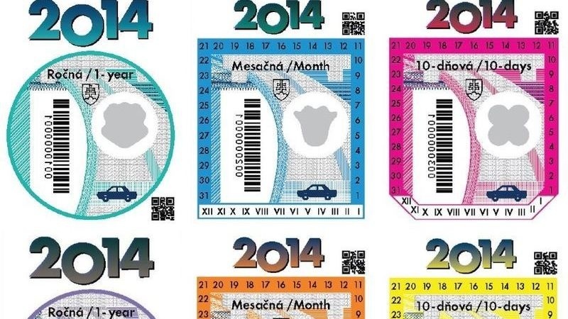 Diaľničné známky na rok