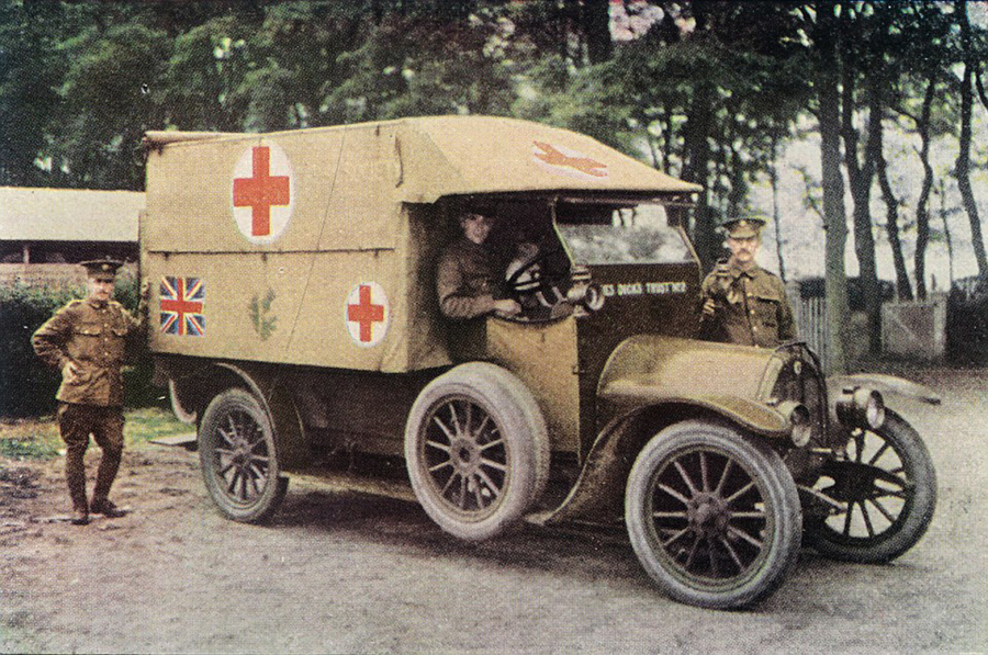 Britská sanitka, 1914
