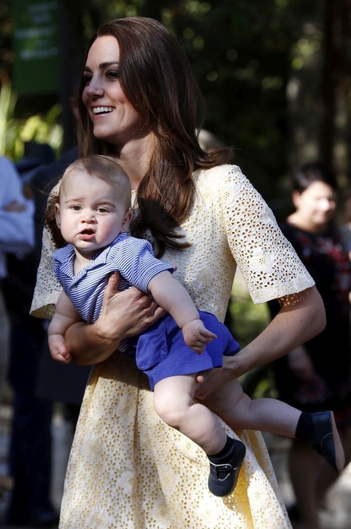 Vojvodkyňa Kate s malý