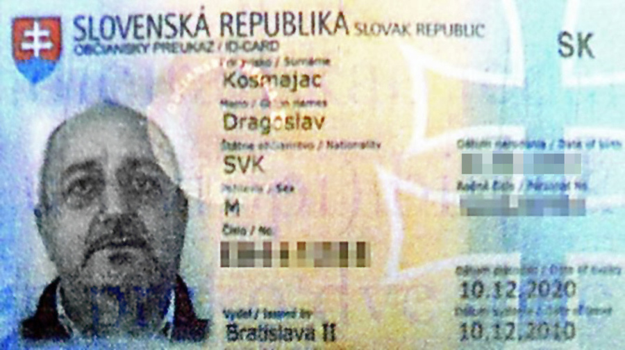 Fotografia Dragoslavovho slovenského občianskeho