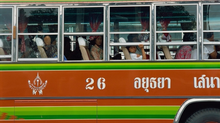 Miestny autobus v Thajsku.