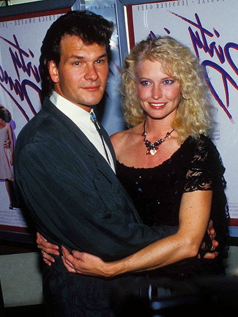 Swayze s manželkou Lisou na párty po premiére filmu Hriešny tanec v roku 1987.