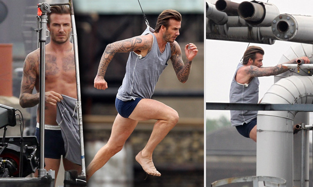 David Beckham točil reklamu,