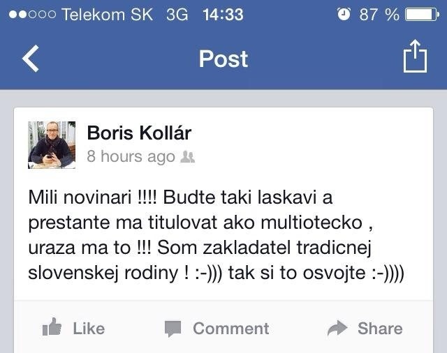 Boris Kollár sa na