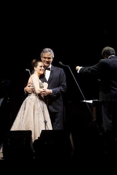 Andrea Bocelli a Adriana