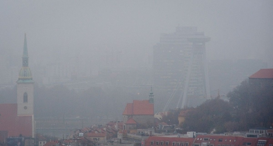 Jesenné počasie v Bratislave.
