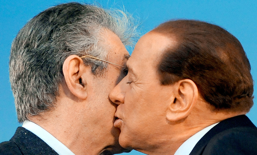 Berlusconi a Bossi