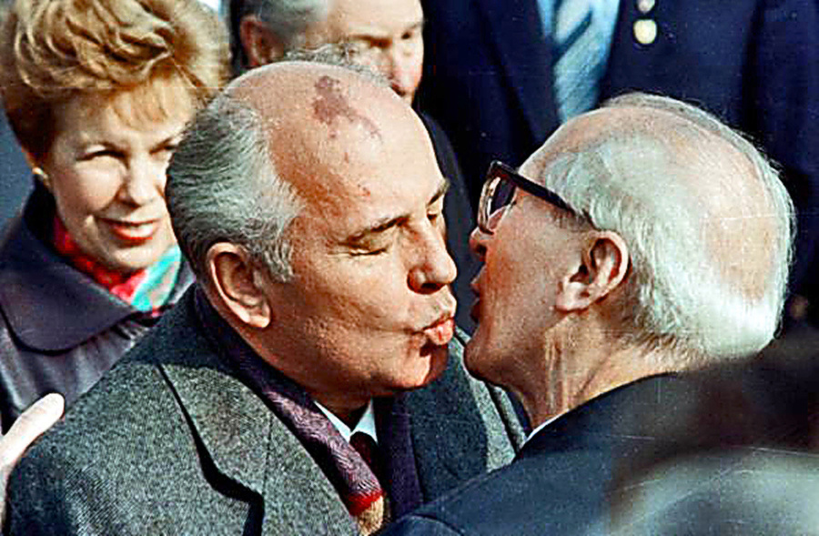 Brežnev a Honecker