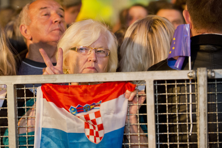 Z osláv vstupu Chorvátska