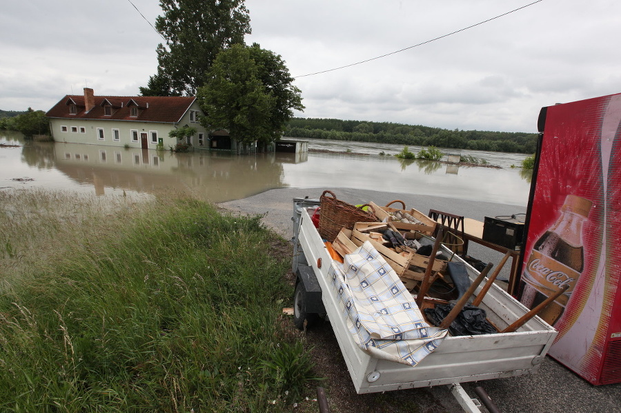 Povodňová situácia na Dunaji.