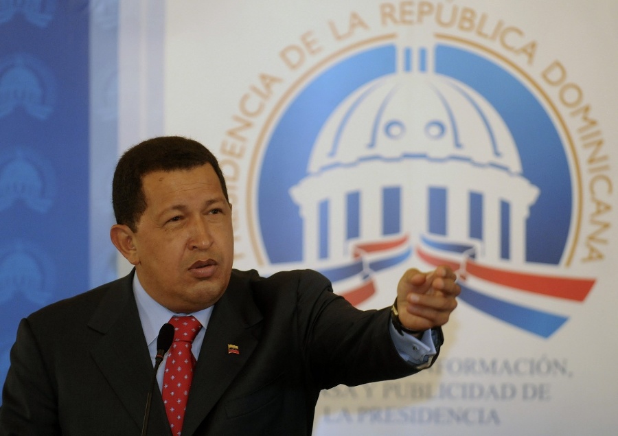 Venezuelský prezident Hugo Chávez.