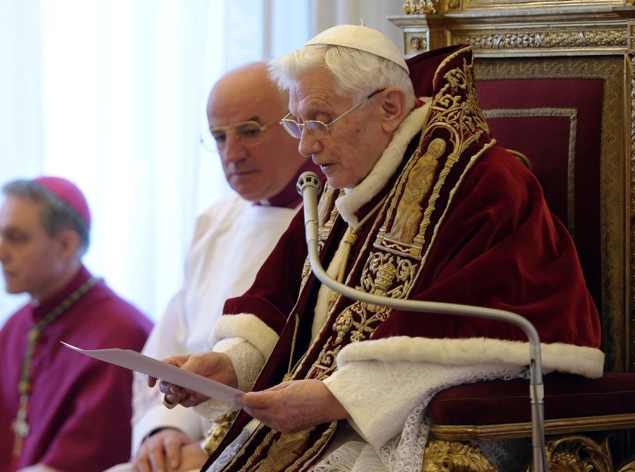 Benedikt XVI. oznámil svoju
