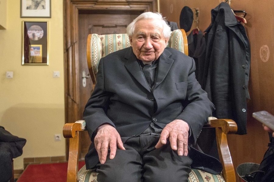 Pápežov brat Georg Ratzinger.