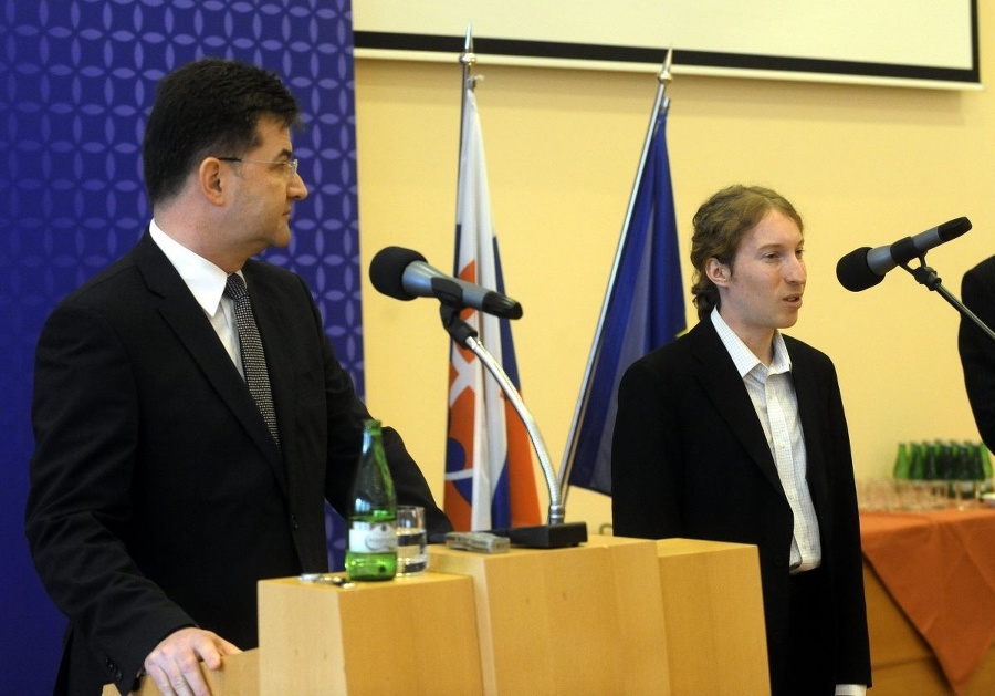 Matej Valuch (vpravo) na