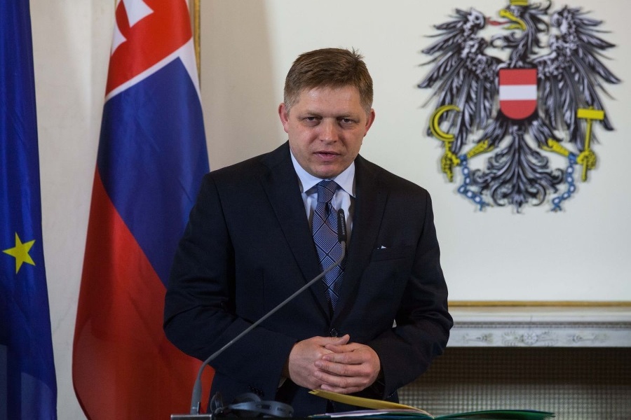 Premiér Robert Fico na