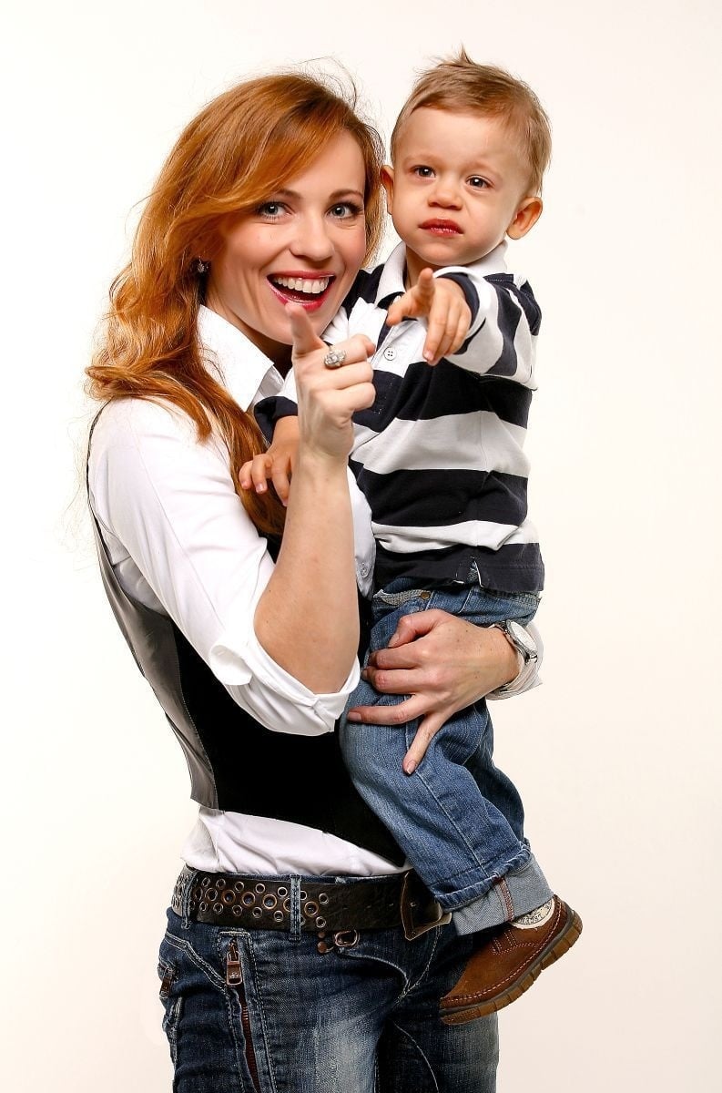 Diana Mórová so synom