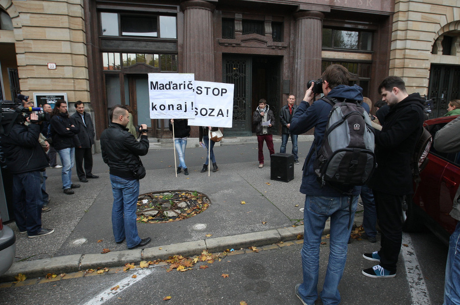 Protest proti SOZA na