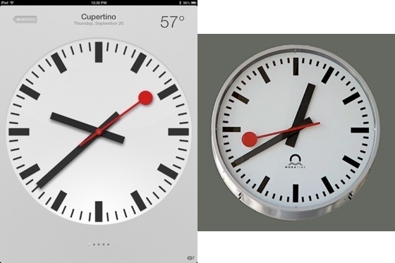 Aplikácia Apple (vľavo) vyzerá