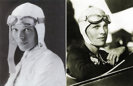 Slávna letkyňa Amelia Earhart.