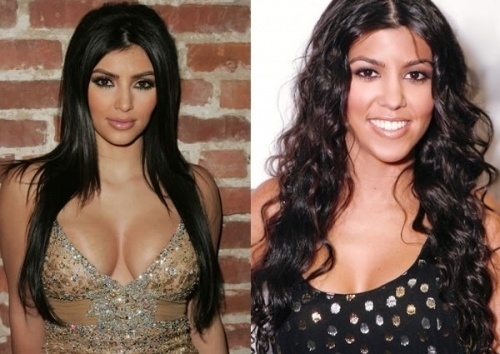 Kim a Kourtney Kardashian