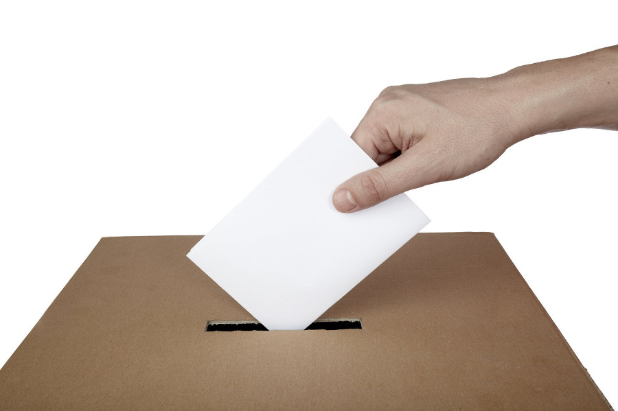 Hlasovanie vo voľbách (ilustračné
