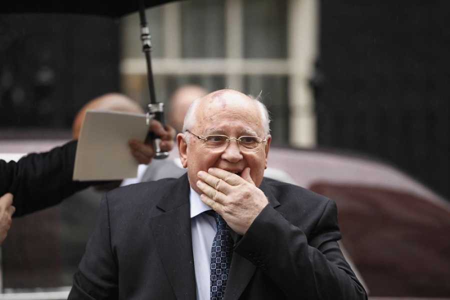 Michail Gorbačov oslavoval svoju