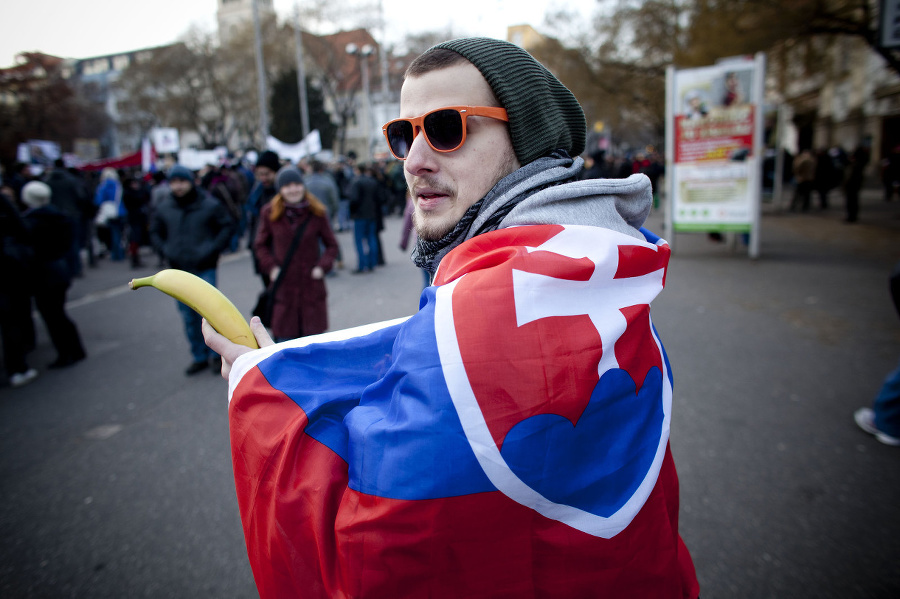 Ľudia v Bratislave demoštrovali