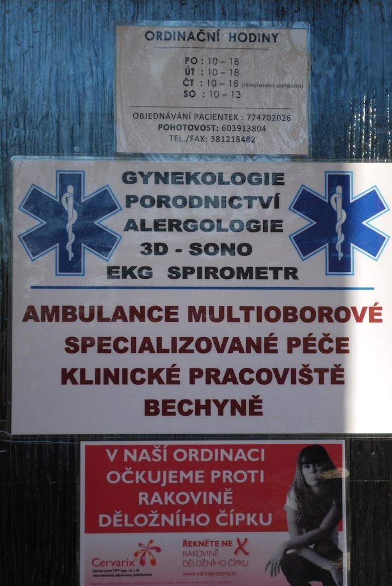 Gynekologická ambulancia v ktorej
