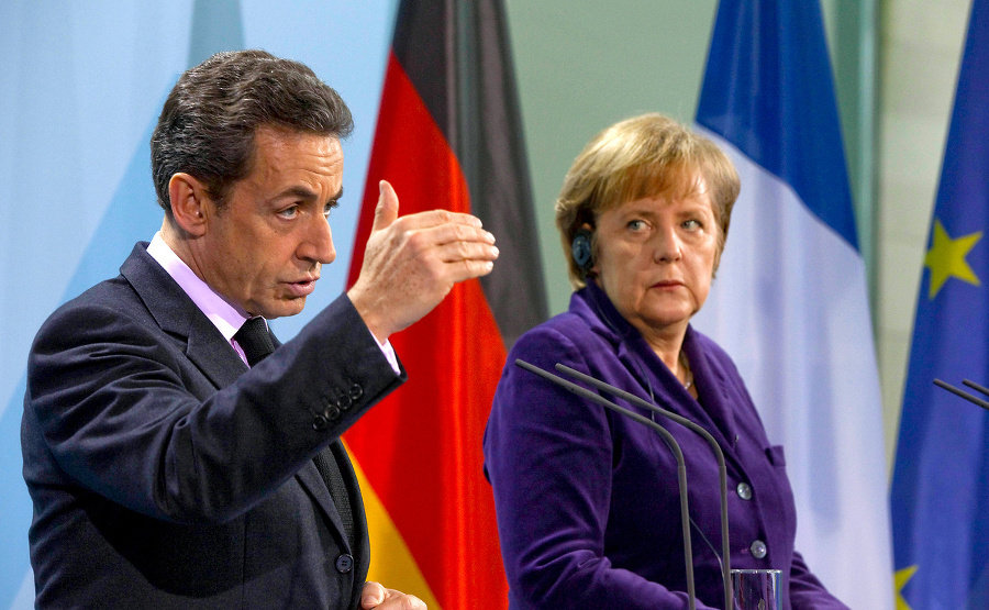 Sarkozy a Merkelová sa