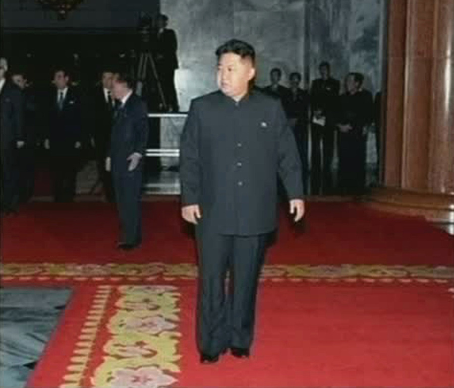 Kim Čong-un pri tele